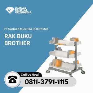 Rak Buku Trolley Brother 3100