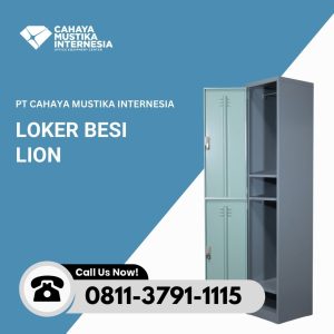 Lemari Loker Besi 2 Pintu Lion L 552