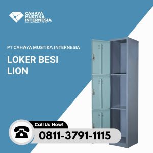 Lemari Loker Besi 3 Pintu Lion L 553