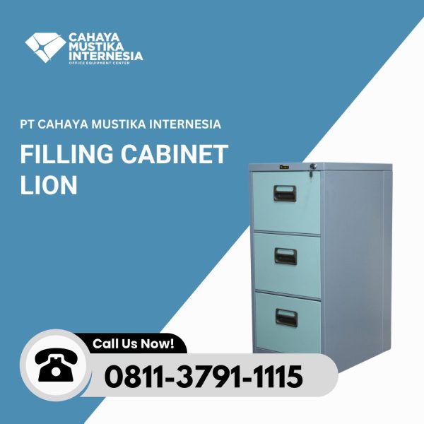 Filling Cabinet Besi 3 Laci Lion L 43