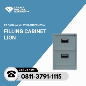 Filling Cabinet Besi 2 Laci Lion L 42 E