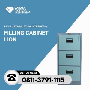 Filling Cabinet Besi 3 Laci Lion L 43 E