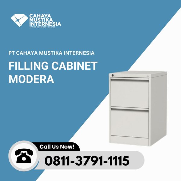 Filling Cabinet Besi 2 Drawer Modera MX 82