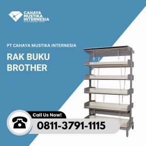 Rak Buku Minimalis Brother Dua Muka Berkaki