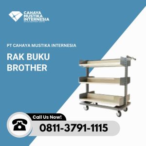 Rak Buku Minimalis 5 Saf Rak Brother 606
