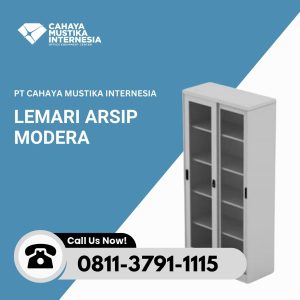 Lemari Arsip Sliding Kaca Modera MH 388