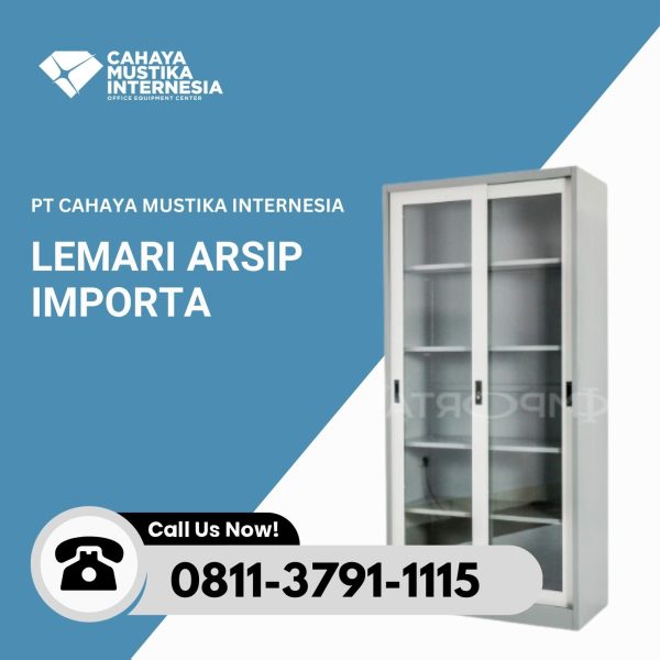 Lemari Arsip Sliding Kaca Importa SC E18 MS