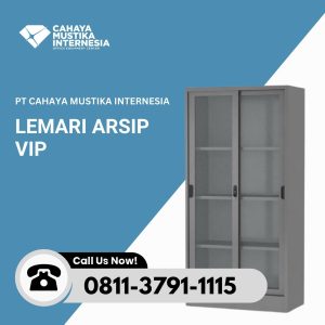 Lemari Arsip Sliding Kaca VIP V-602