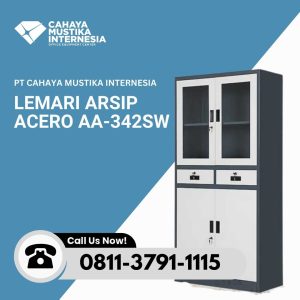 Lemari Arsip Sliding Kaca Acero AA-342SW