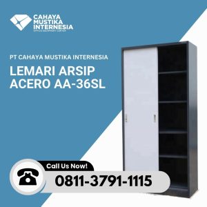 Lemari Arsip 2 Pintu Besi Acero AA-36SL
