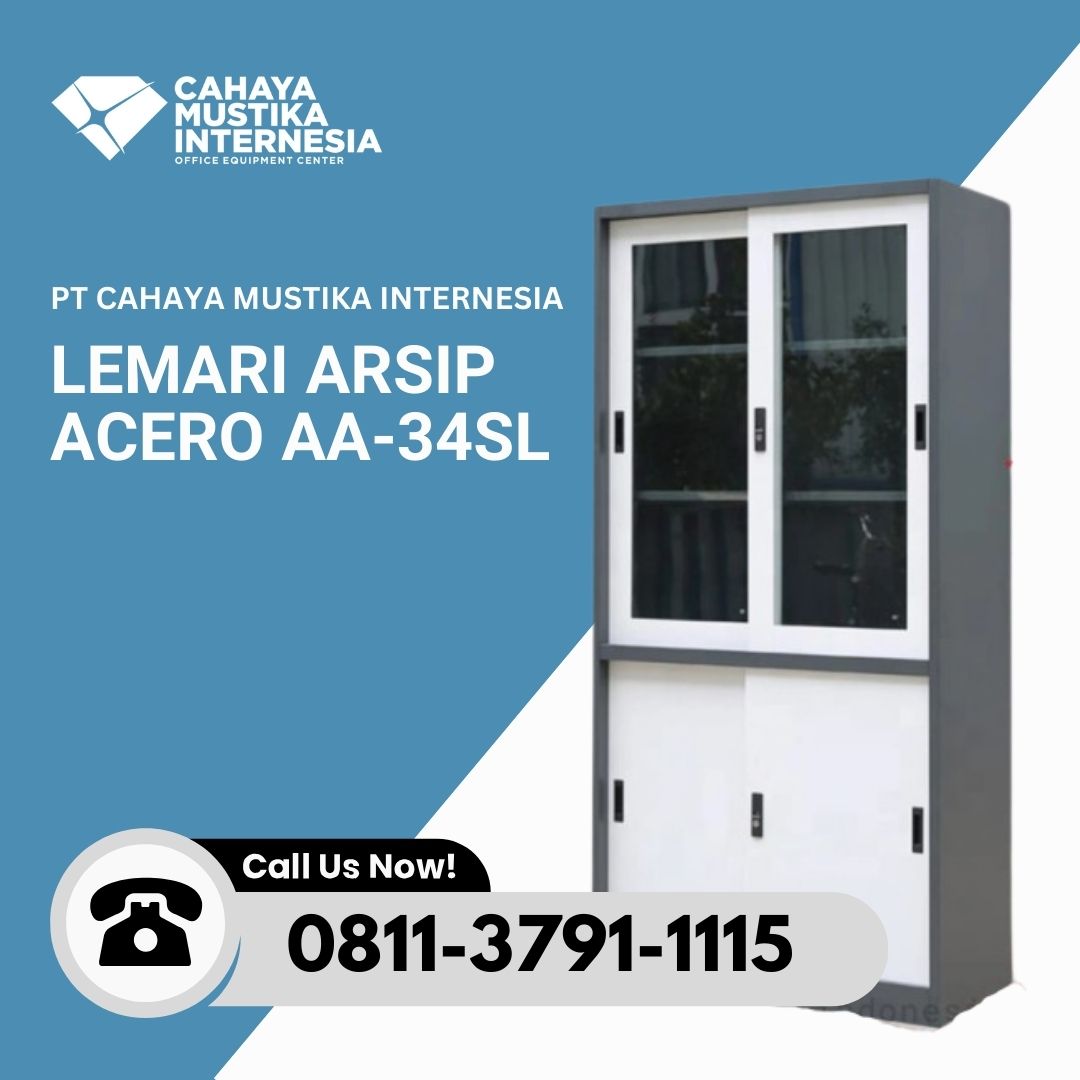 Lemari Arsip Full Besi Acero AA-34SL