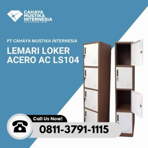 Lemari Loker Besi 4 Pintu Acero AC LS104