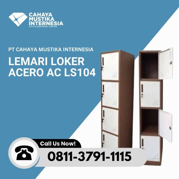 Lemari Loker Besi 4 Pintu Acero AC LS104