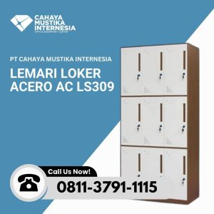 Lemari Locker Besi 9 pintu Acero AC LS309