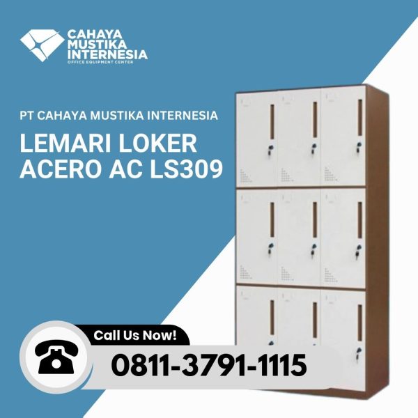 Lemari Locker Besi 9 pintu Acero AC LS309
